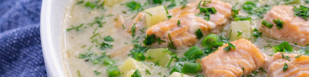 Koorene lõhesupp tilliga