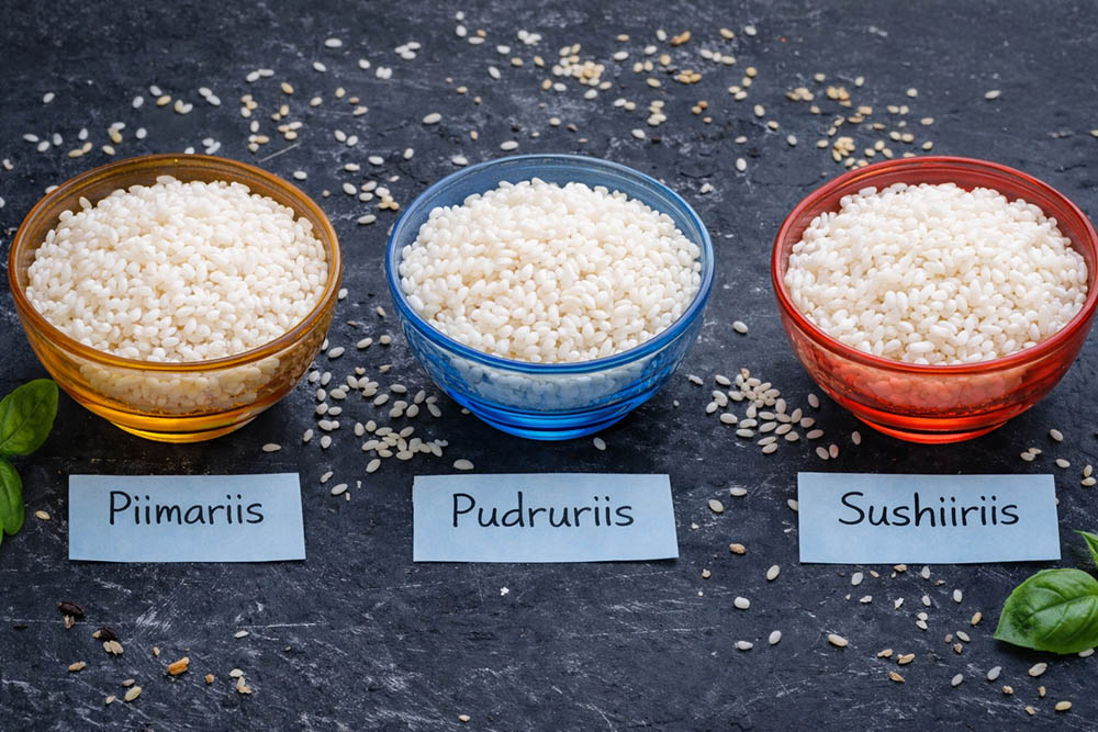 Lühiteraline riis, pudruriis ja piimariis